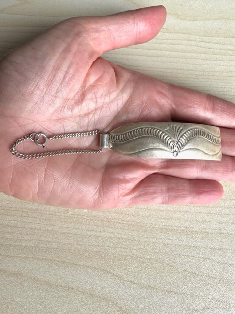 Vintage Sterling Silver Navajo Chatelaine by ALLEN KEE & THE WHITE HOGAN